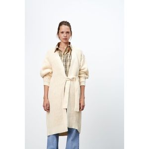 Zara Front Wrap Knit Cardigan
